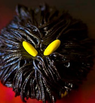 receta cupcakes de monstruos negros