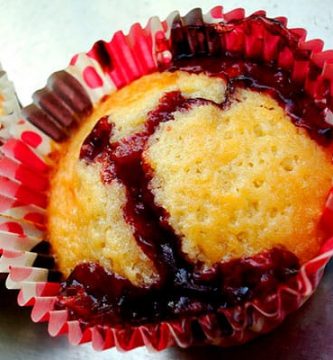 receta cupcakes sangrantes