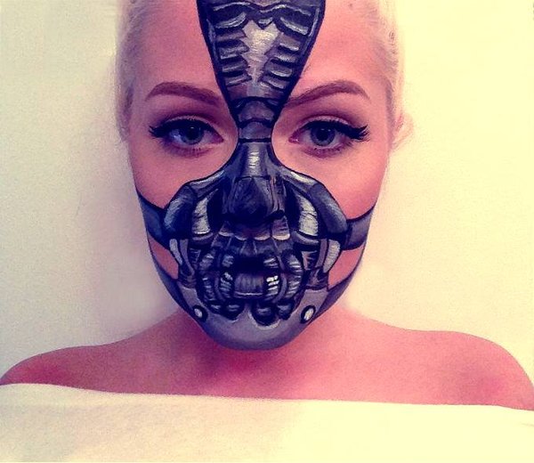 Maquillaje para Halloween Batman Bane