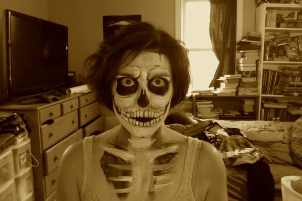 Maquillaje para Halloween esqueleto