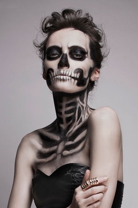 Maquillaje para Halloween de cadaveres