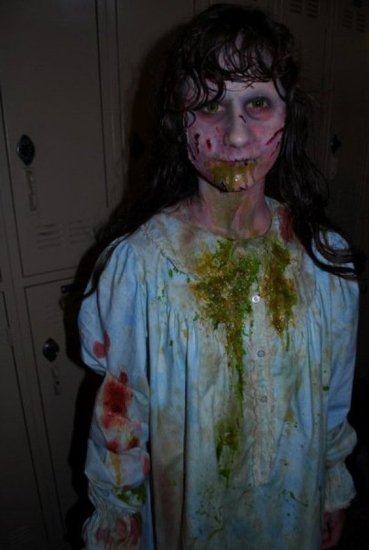 Maquillaje para Halloween el exorcista