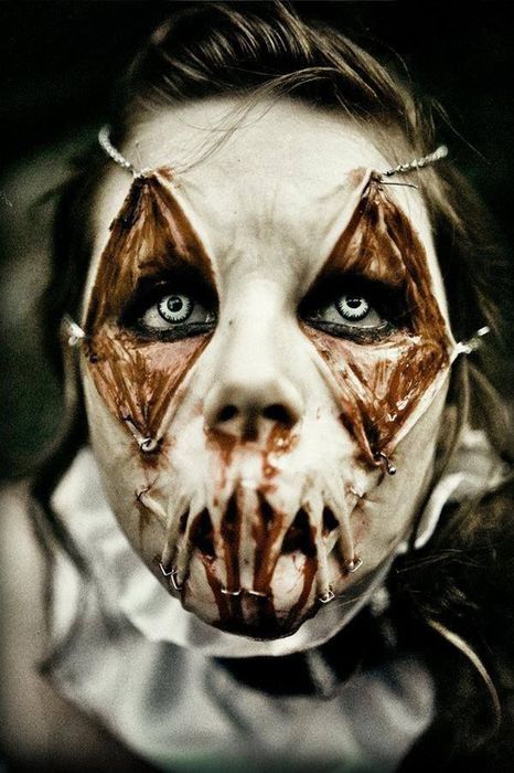 Maquillaje para Halloween terror miedo