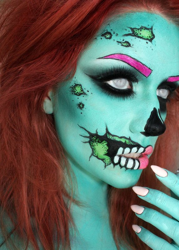 Maquillaje para Halloween zombie