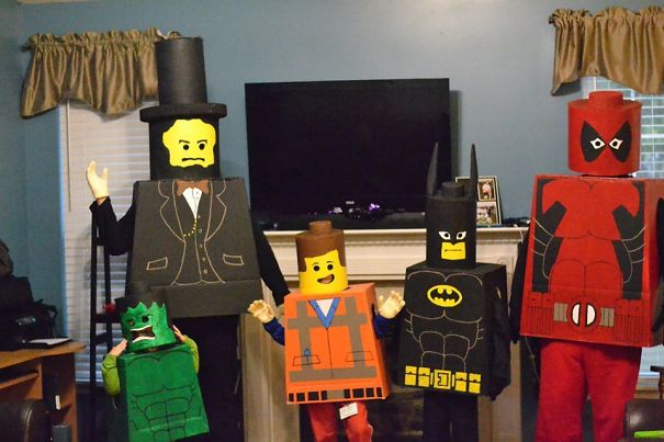 disfraz de halloween para familia Lego Batman