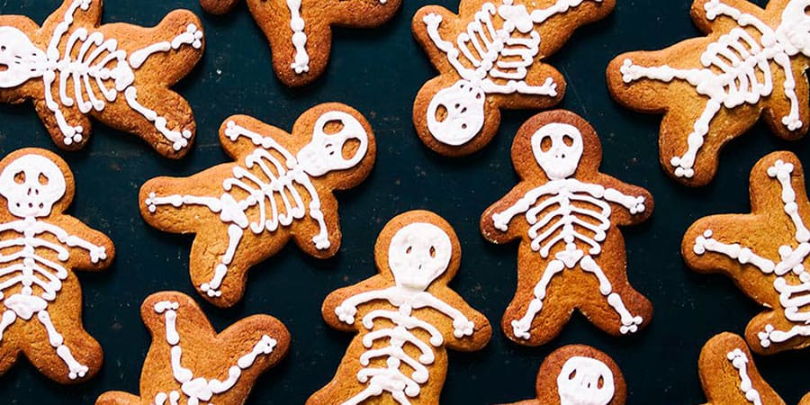 receta galletas de esqueleto para halloween