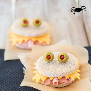 receta sandwich de halloween